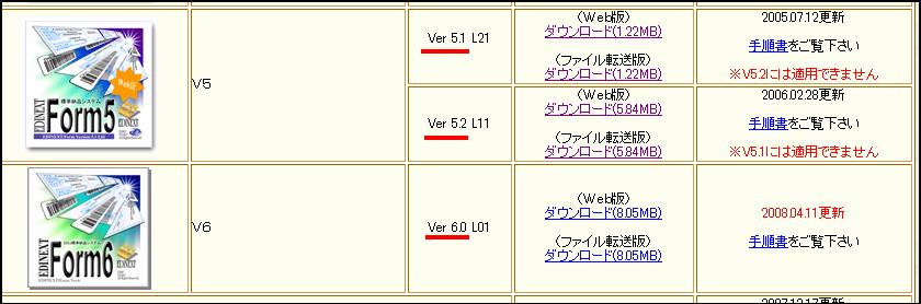 レベルアッププログラムの確認